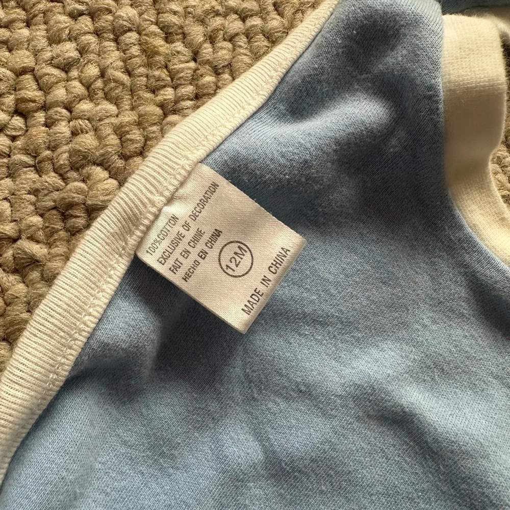 Harley-Davidson Blue and White Baby Bib
